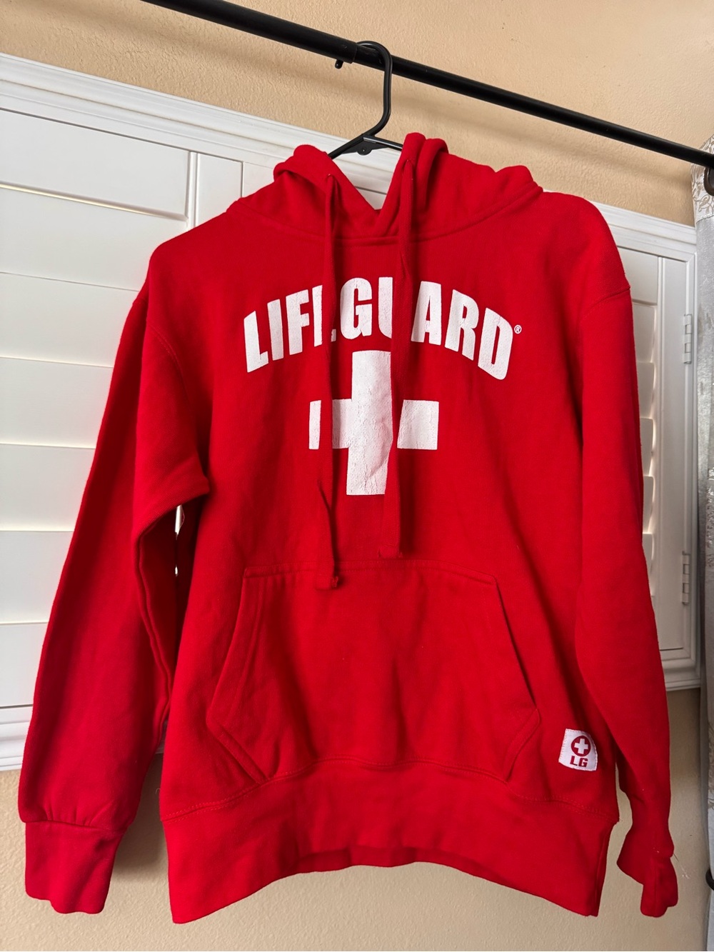 LIFEGUARD Red Women's Hoodie Sweater